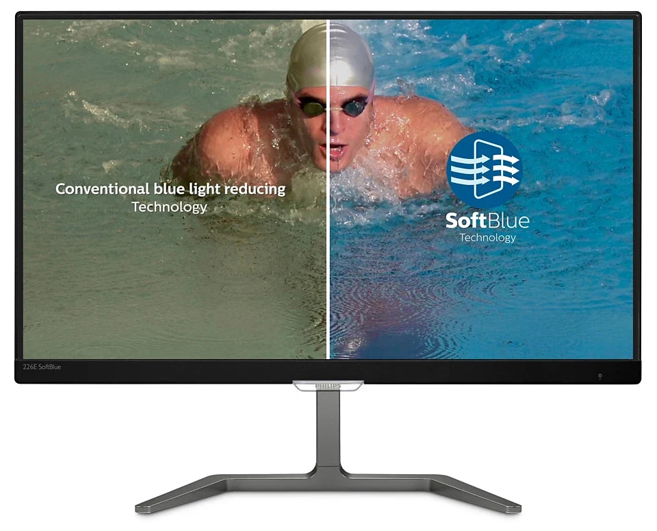 PHILIPS 21.5吋 Full HD IPS 60Hz DVI MHL SoftBlue 護眼商用顯示器 226E7EDAB