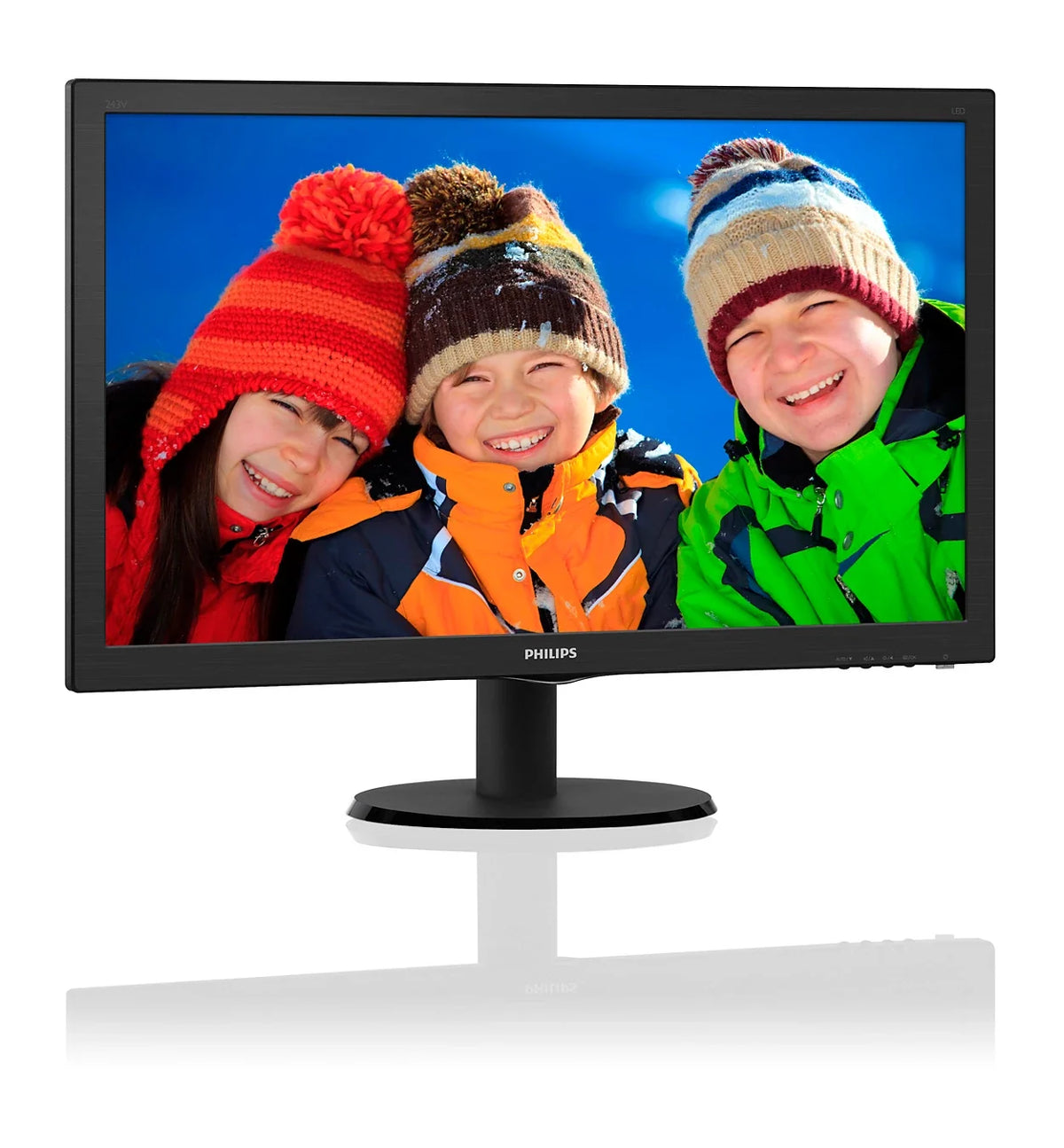 PHILIPS 23.6吋 Full HD MVA 60Hz VGA/DVI/HDMI 顯示器 243V5QHABA